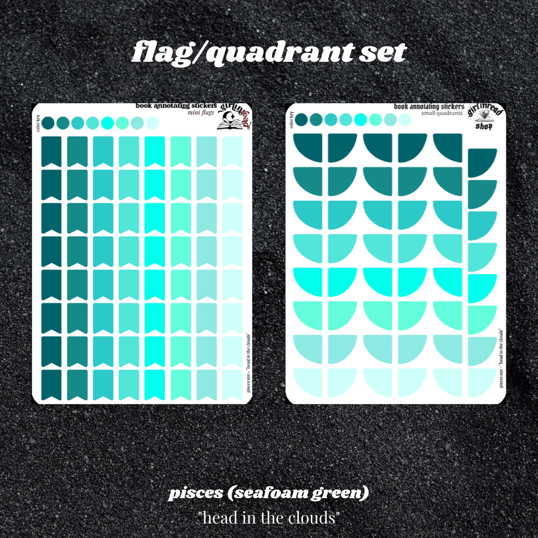 monochrome palette book annotating tabs