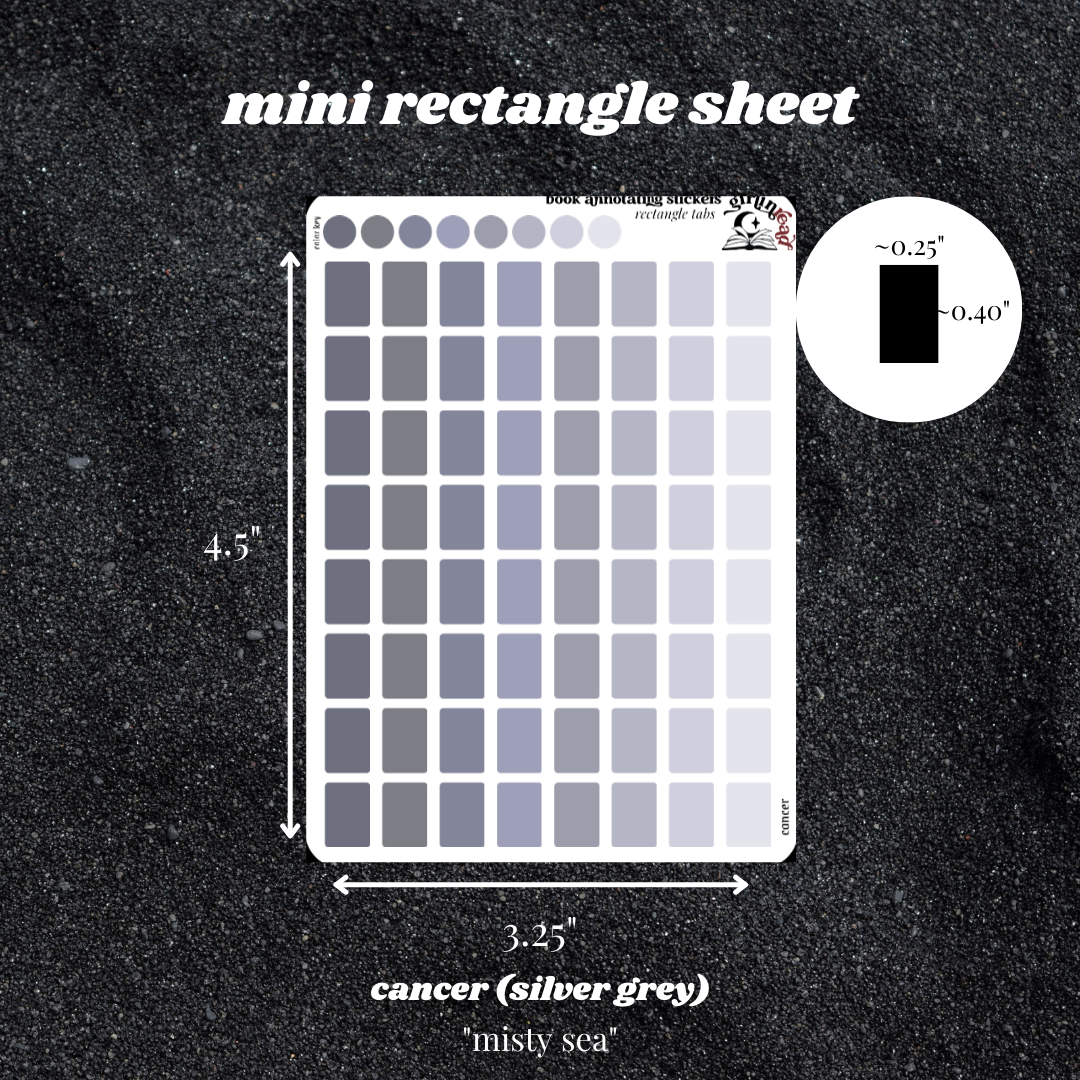 monochrome palette book annotating tabs