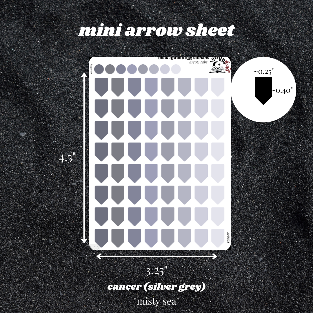 monochrome palette book annotating tabs
