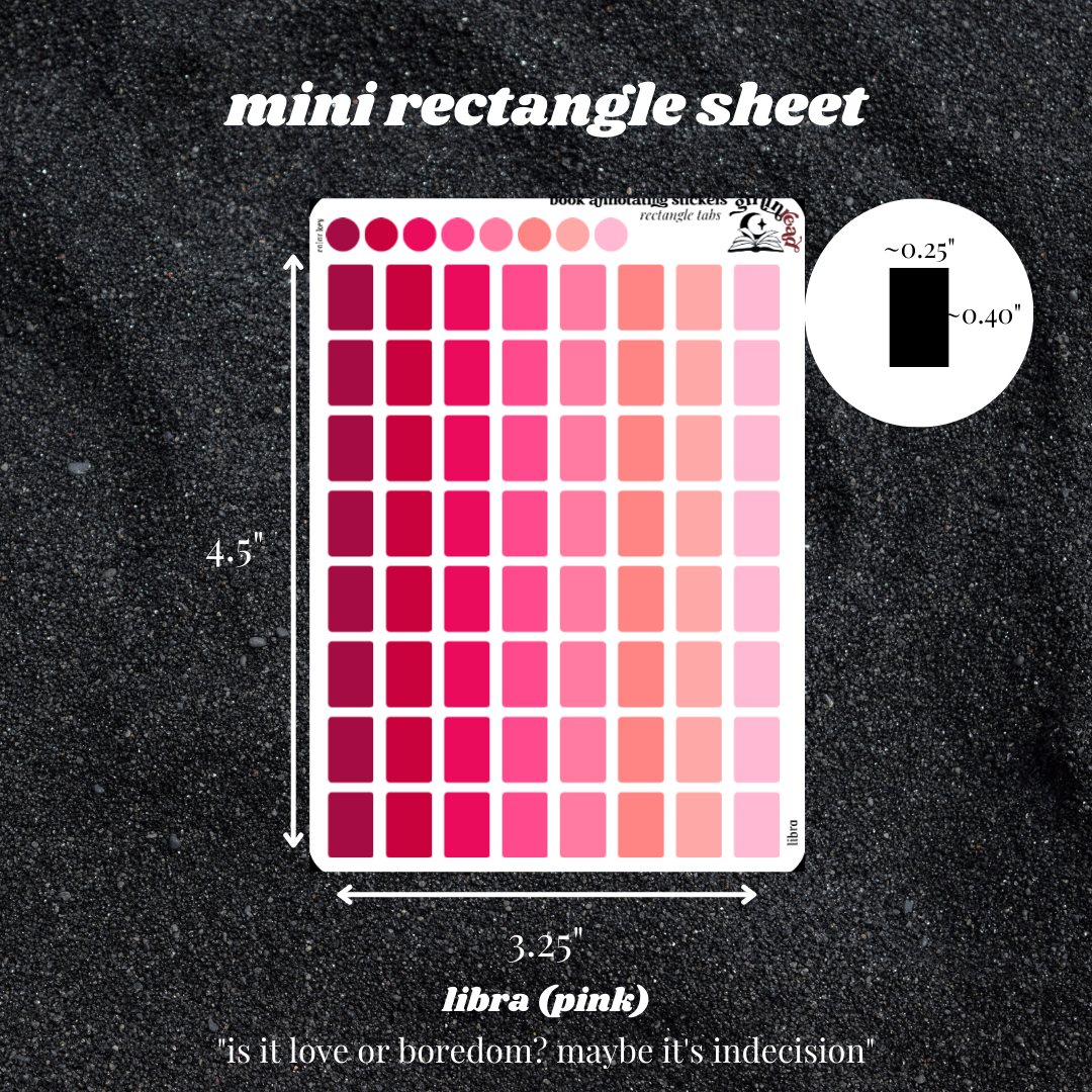 monochrome palette book annotating tabs