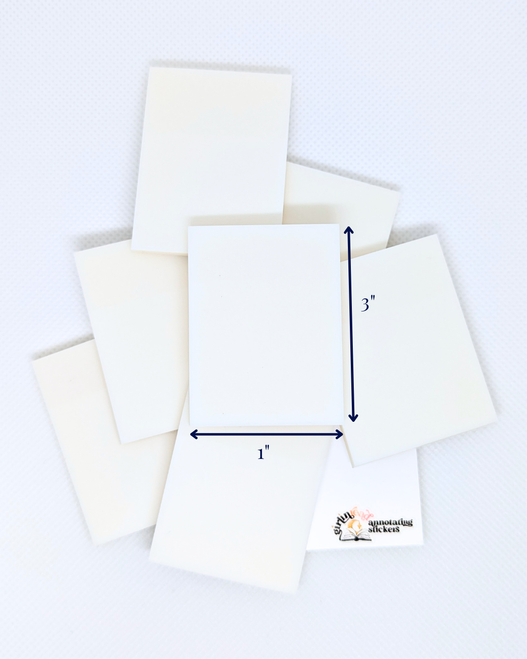 transparent sticky notes (7 sizes)