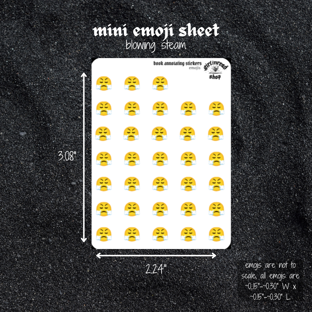 mini emoji sticker sheet