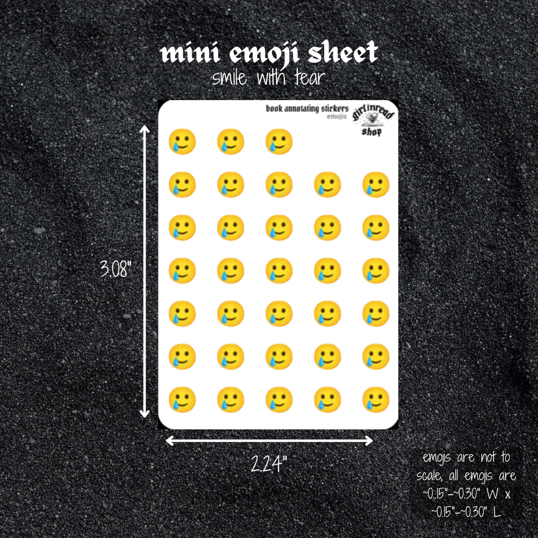 mini emoji sticker sheet