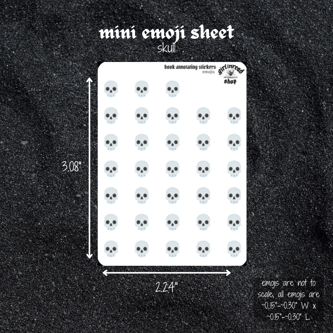 mini emoji sticker sheet