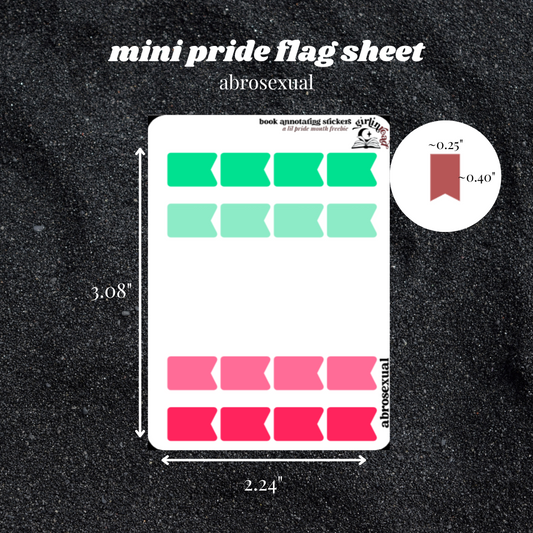 pride flag tab sheets