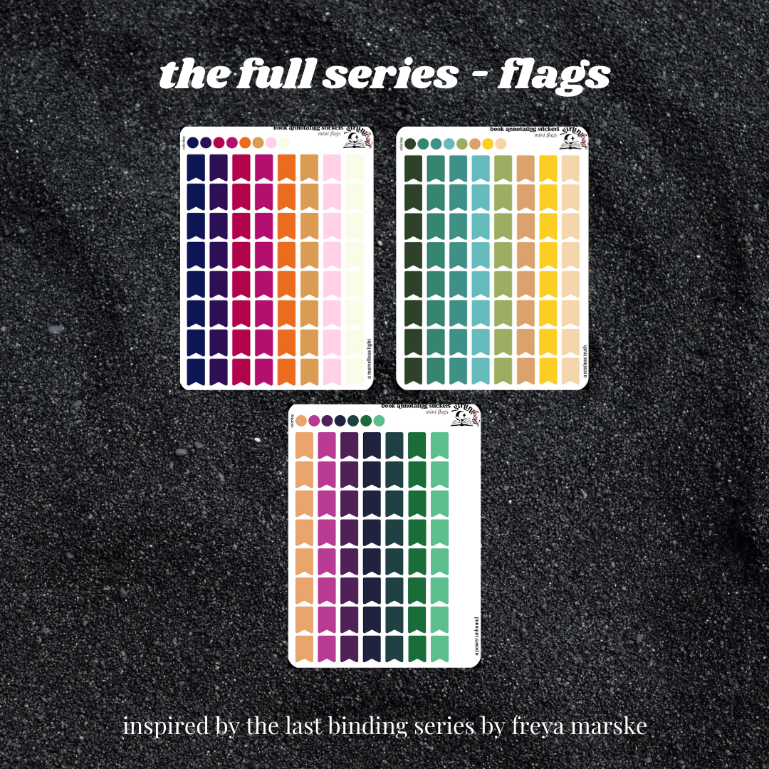 the last binding series (a marvellous light, a restless truth, a power unbound)