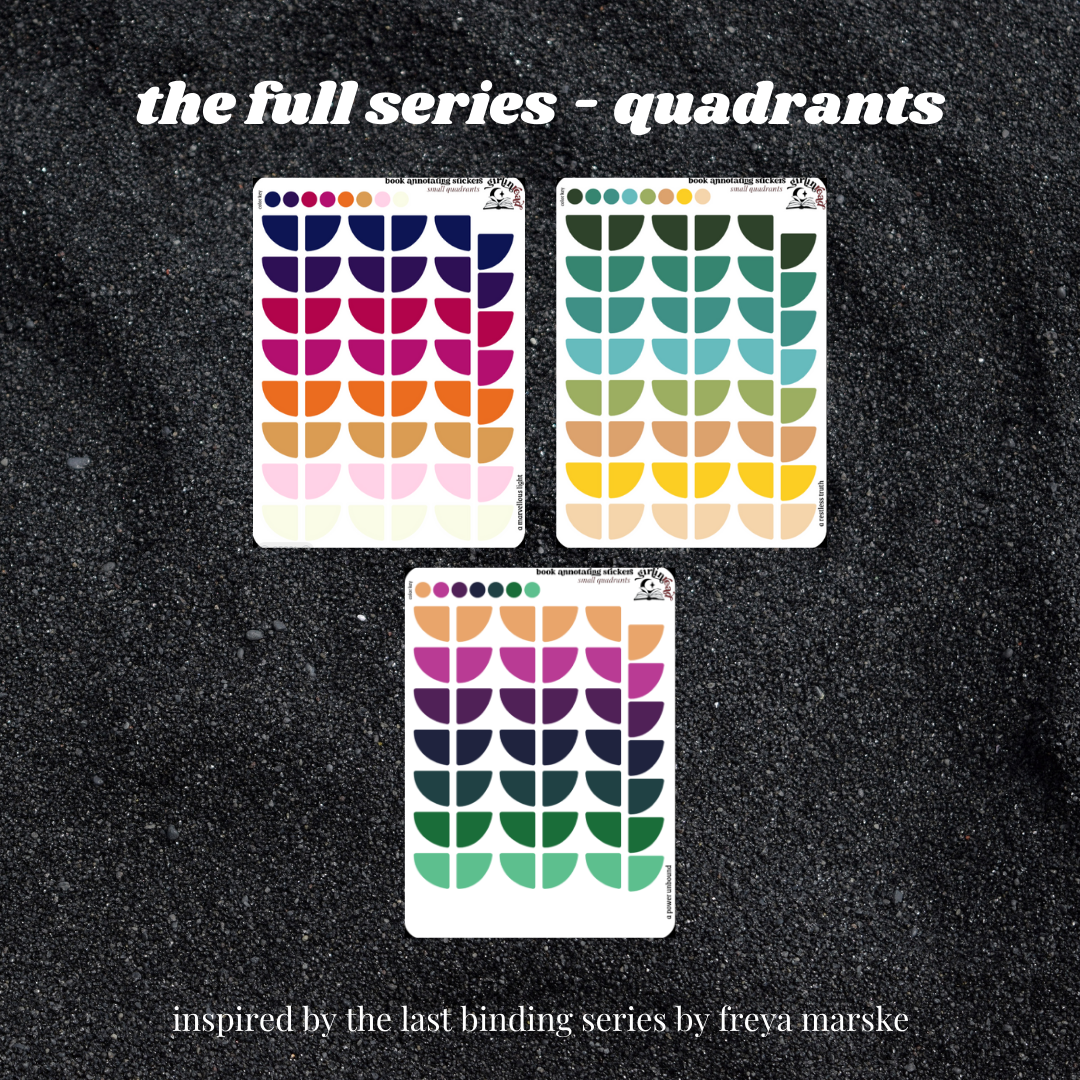 the last binding series (a marvellous light, a restless truth, a power unbound)