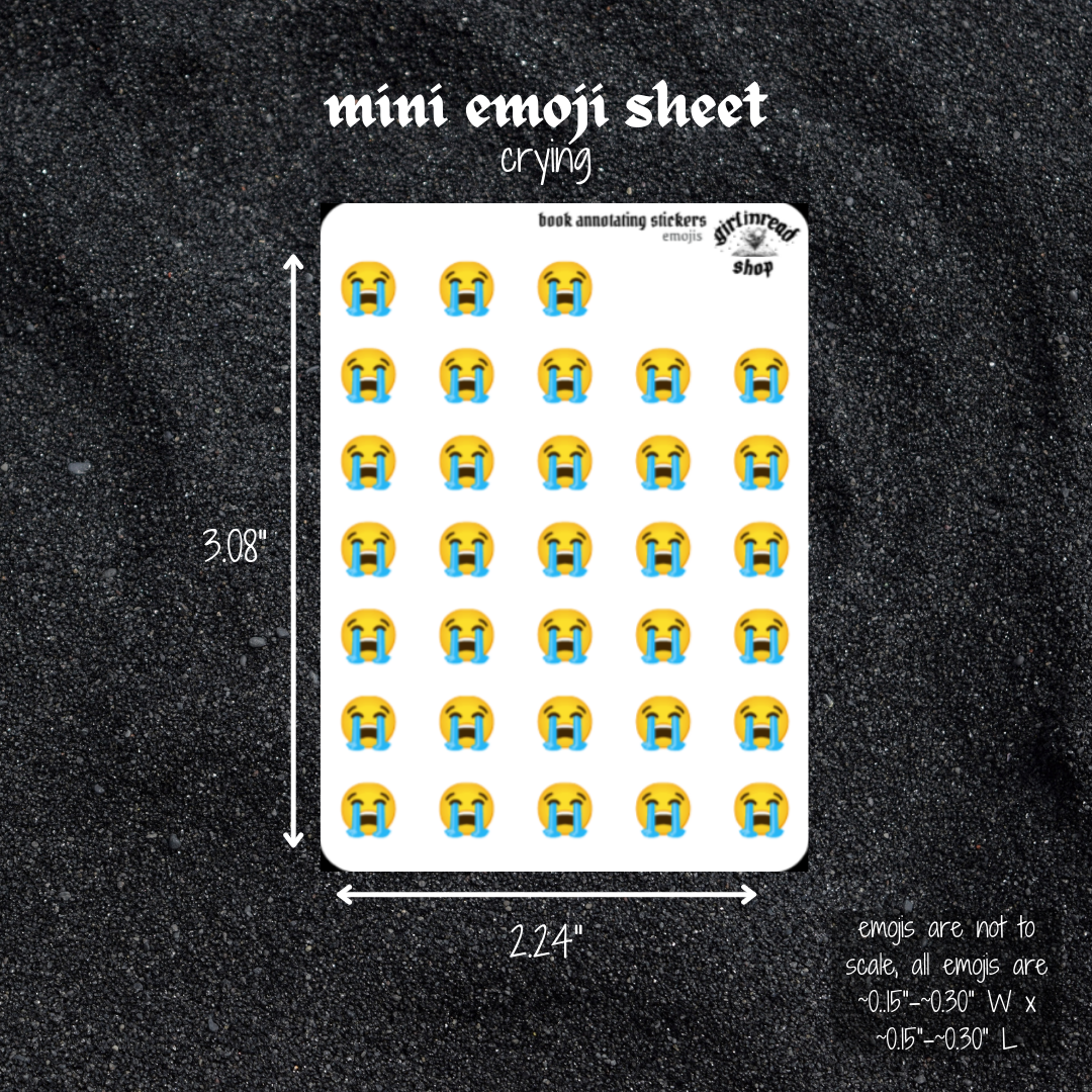 mini emoji sticker sheet