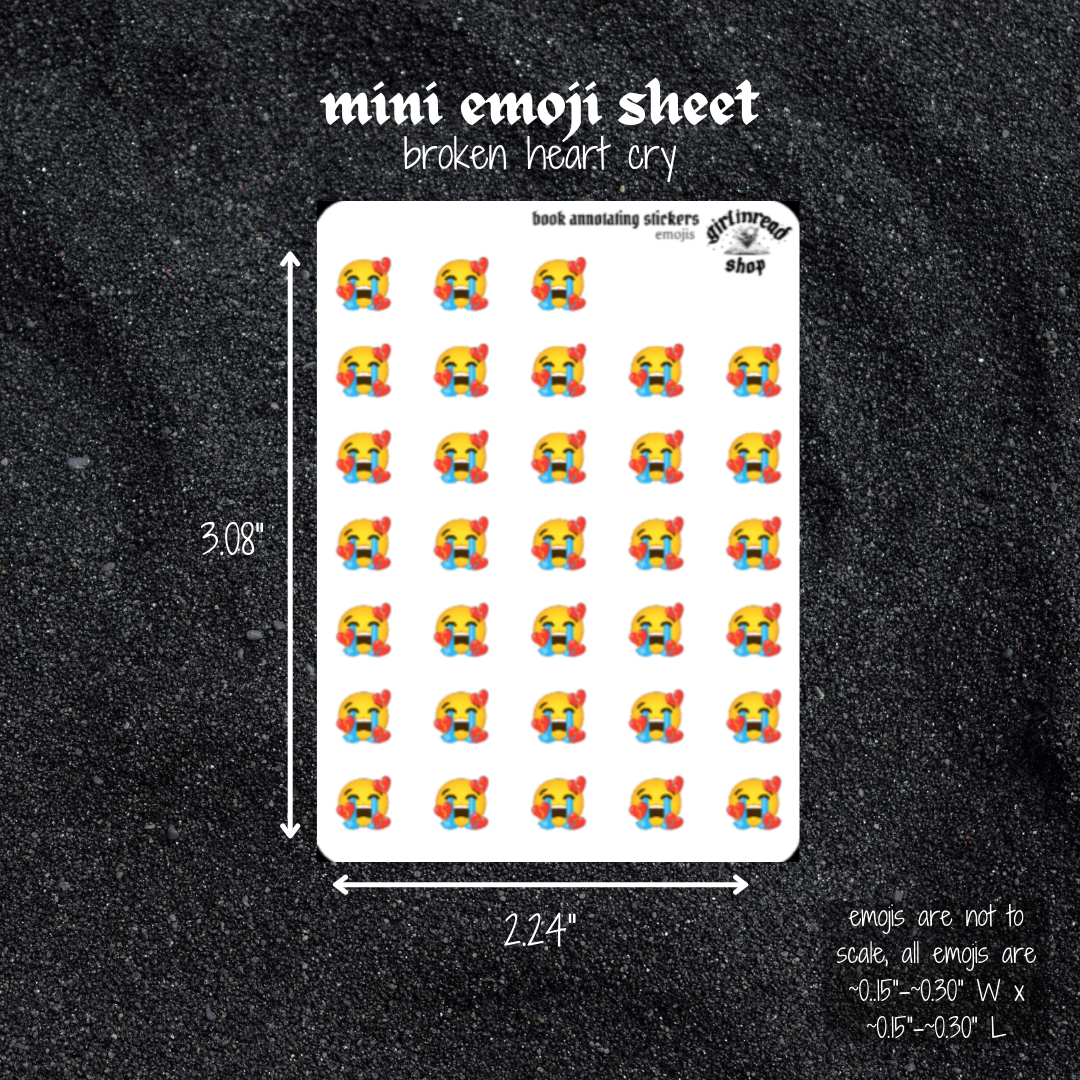 mini emoji sticker sheet - emoji mash-ups