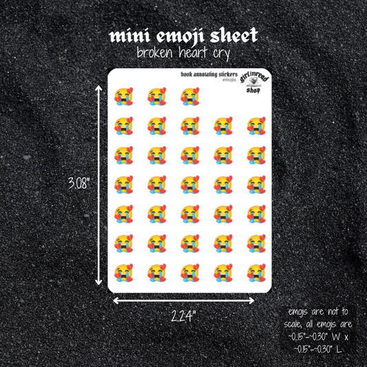 mini emoji sticker sheet - emoji mash-ups