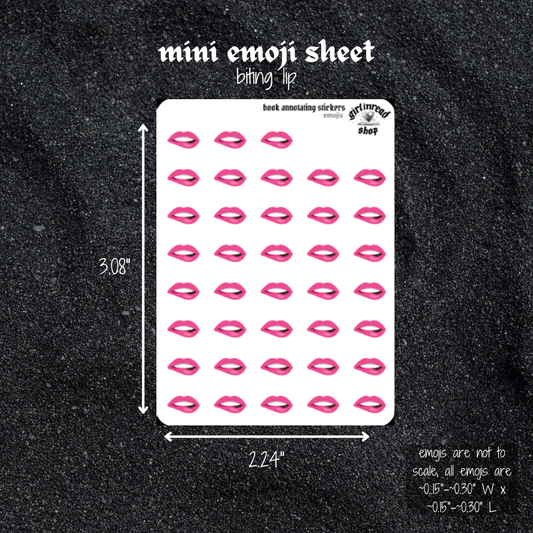 mini emoji sticker sheet