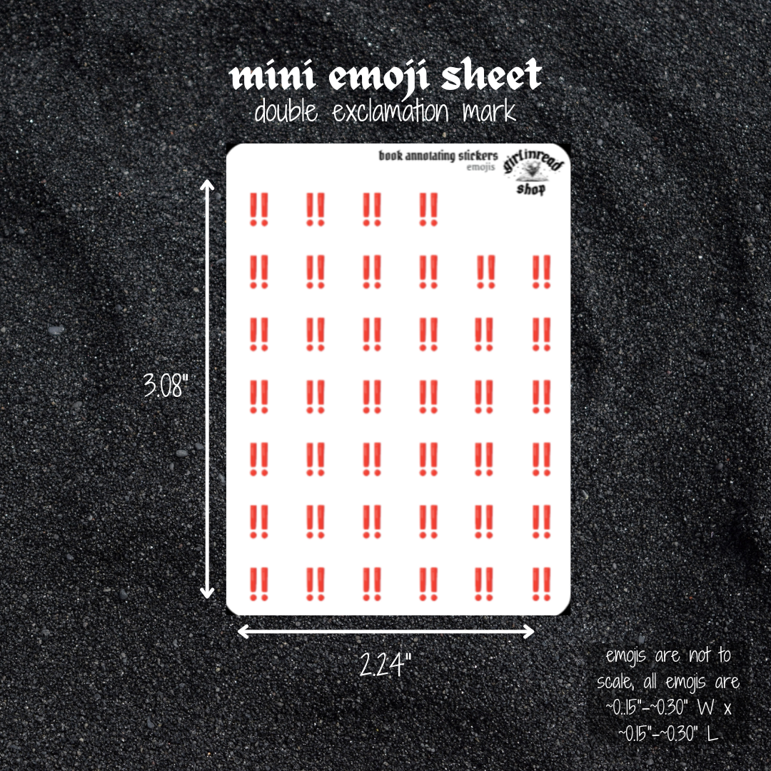mini emoji sticker sheet