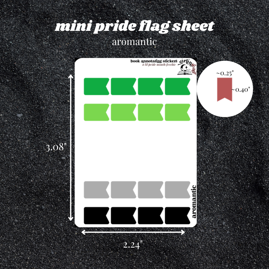 pride flag tab sheets