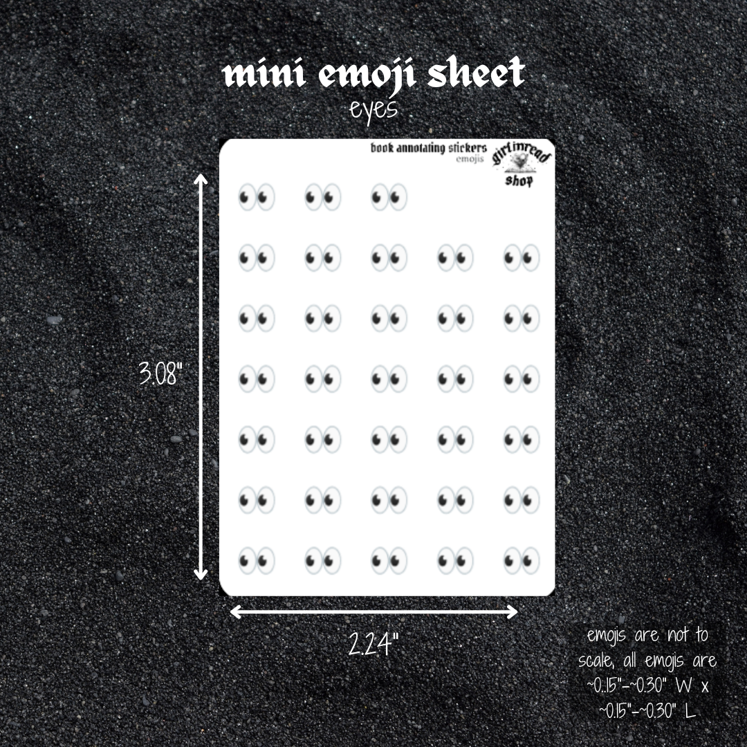 mini emoji sticker sheet