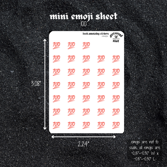 mini emoji sticker sheet