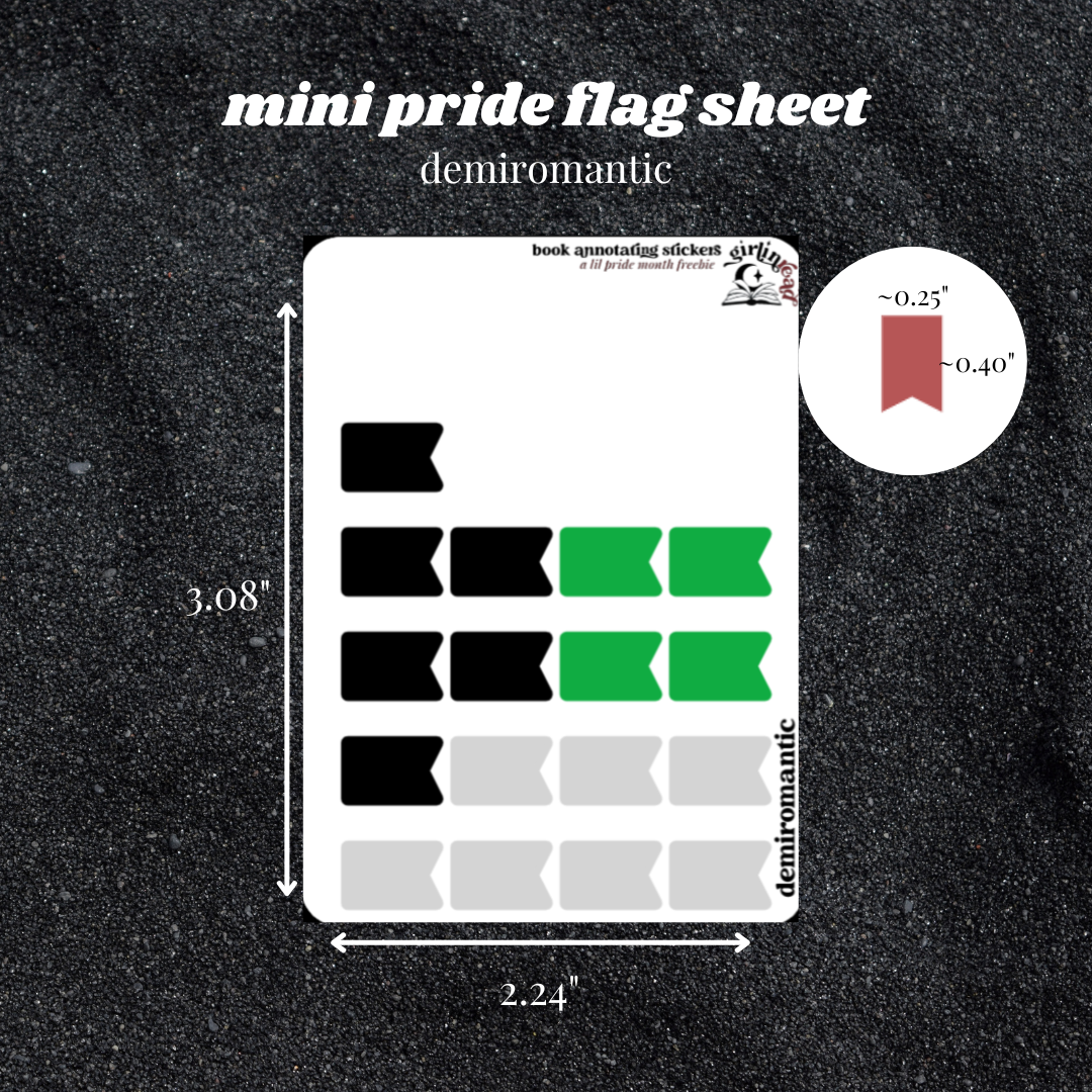 pride flag tab sheets