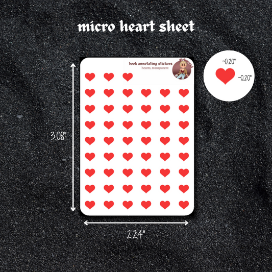 micro icon sticker sheets