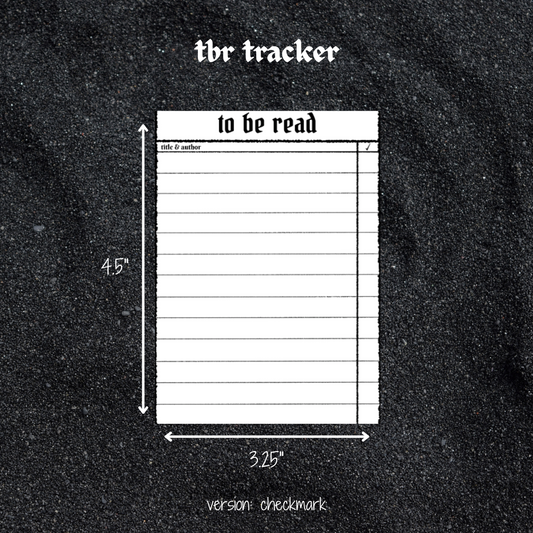 tbr tracker sticker