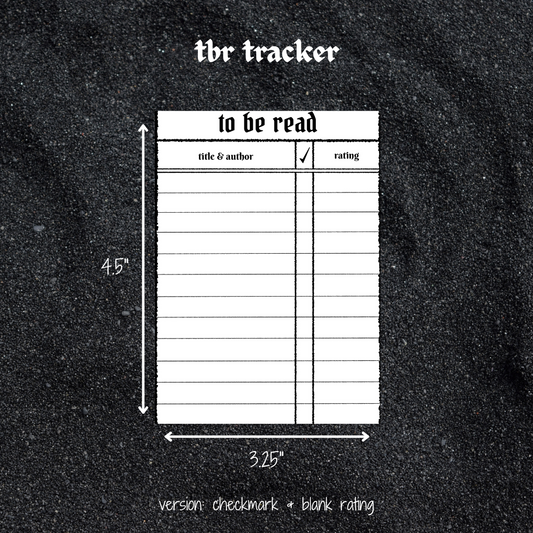 tbr tracker sticker