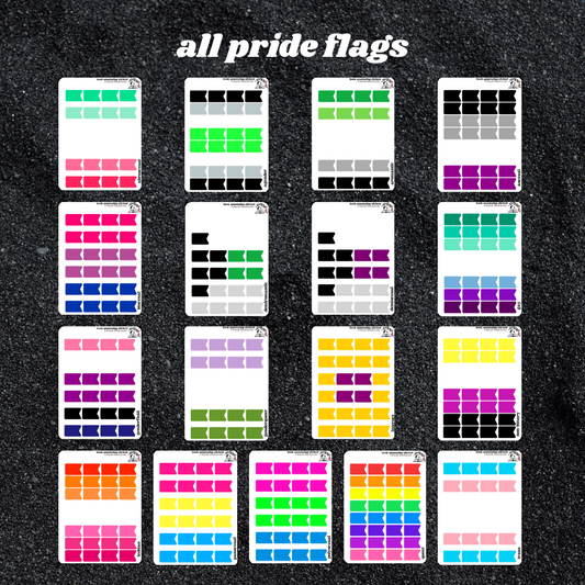 pride flag tab sheets