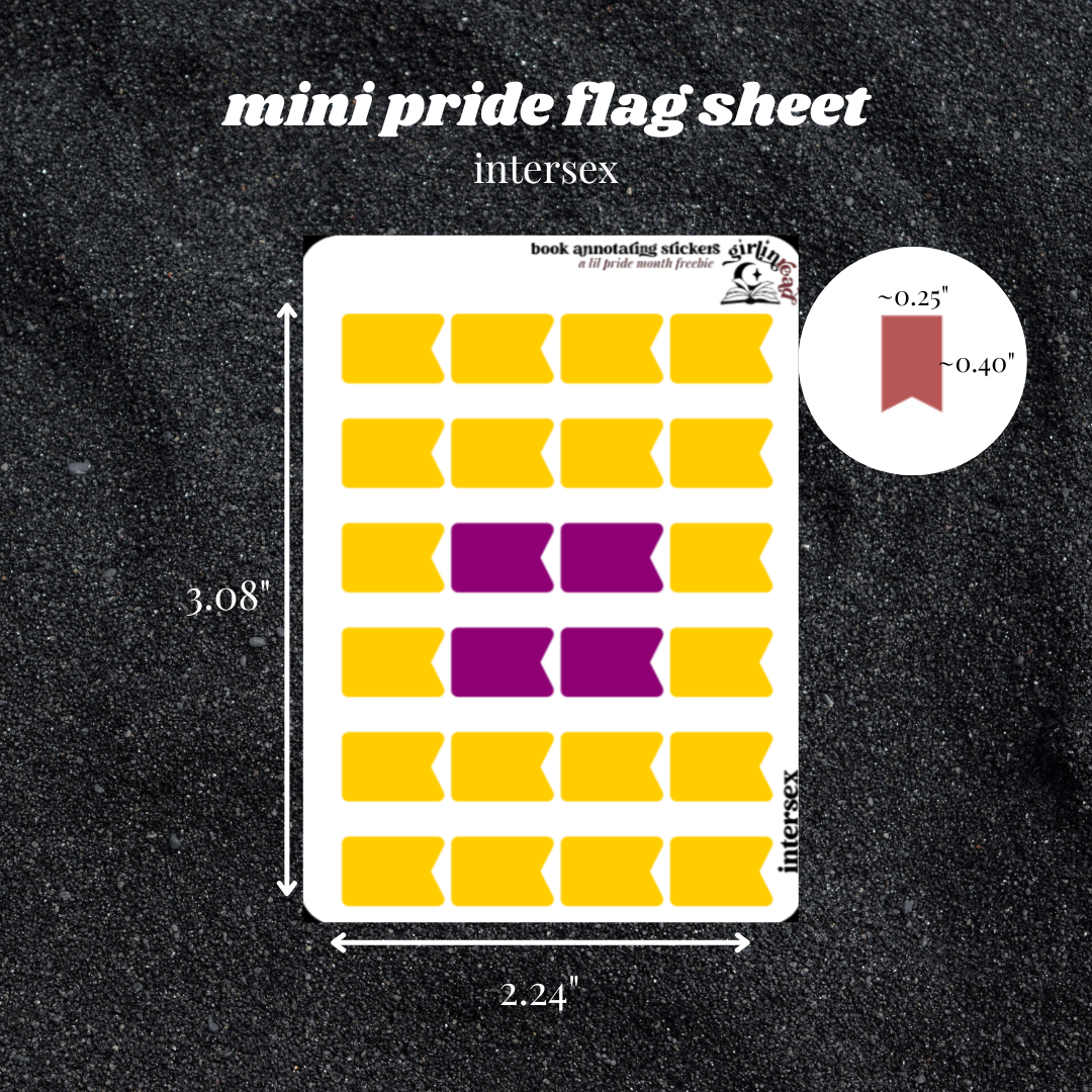 pride flag tab sheets
