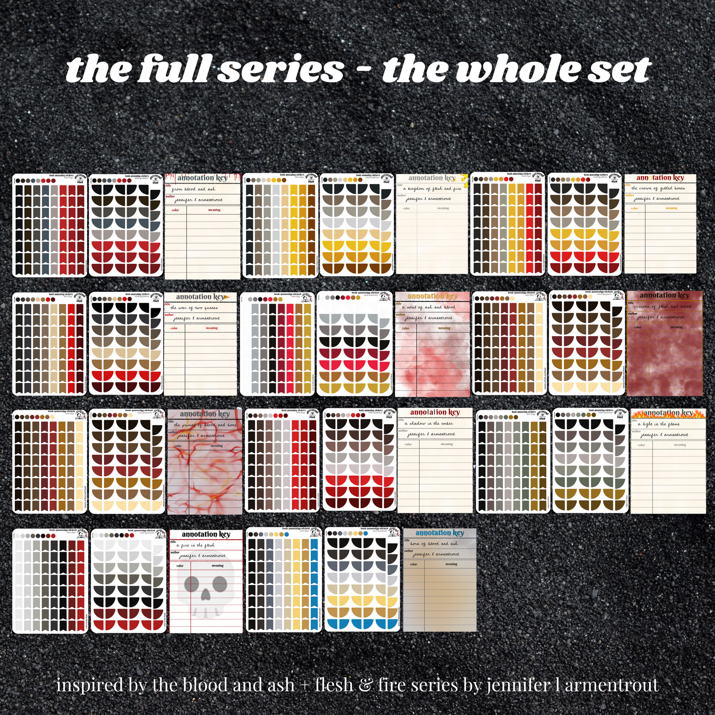 the blood and ash & flesh and fire series