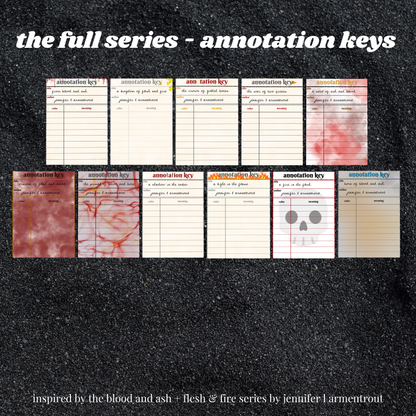 the blood and ash & flesh and fire series