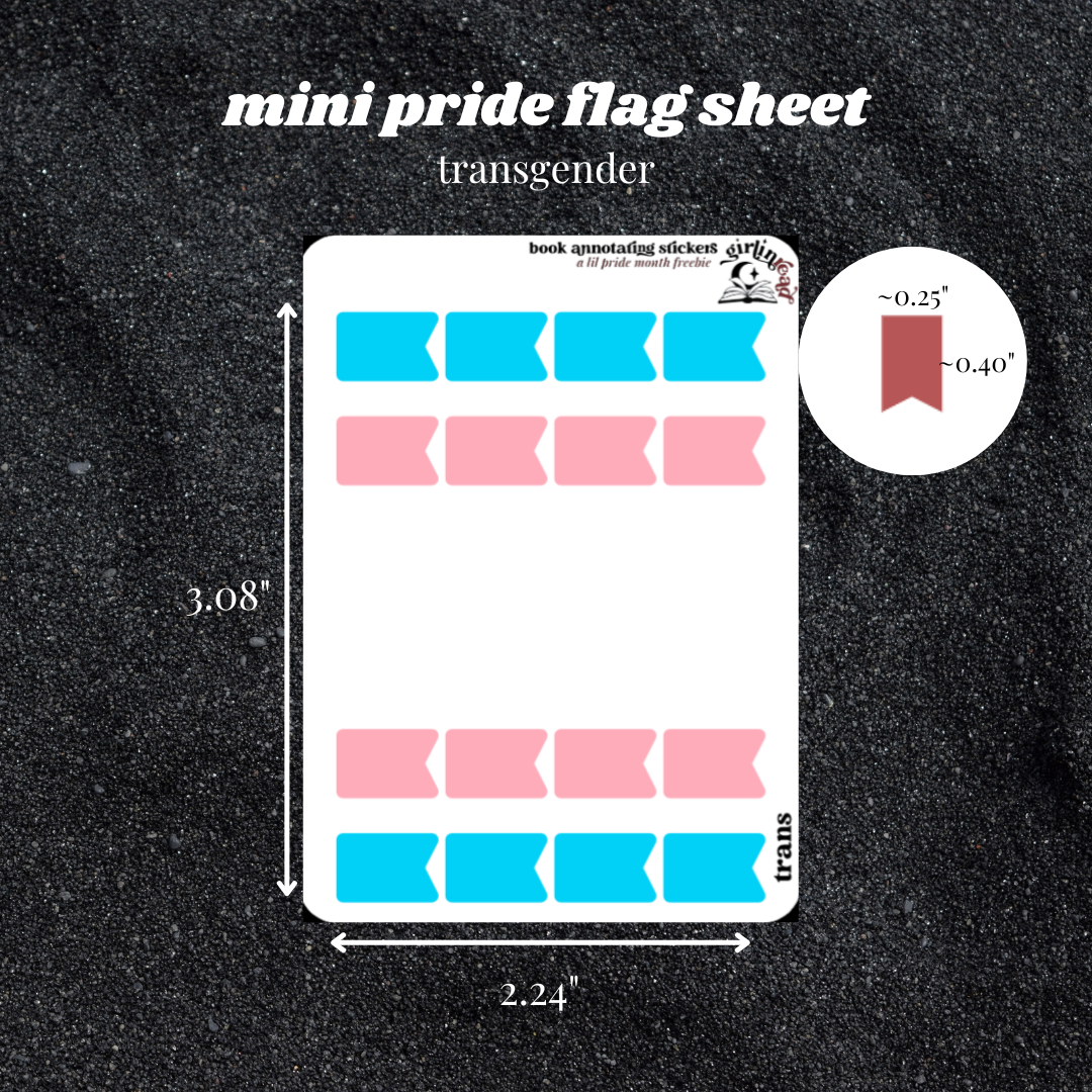 pride flag tab sheets