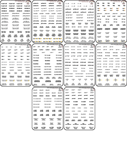 taryn's text sticker combo sheets