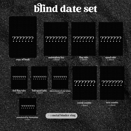 blind date with a book & annotating sticker sets