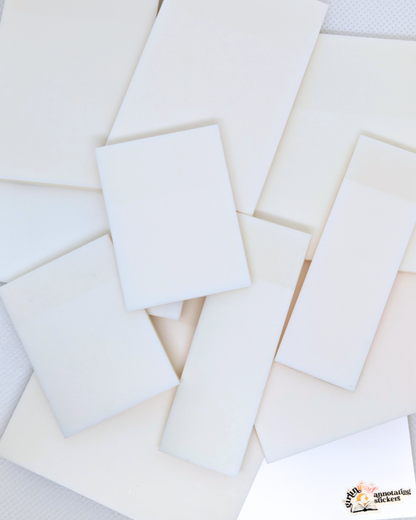 transparent sticky notes (7 sizes)