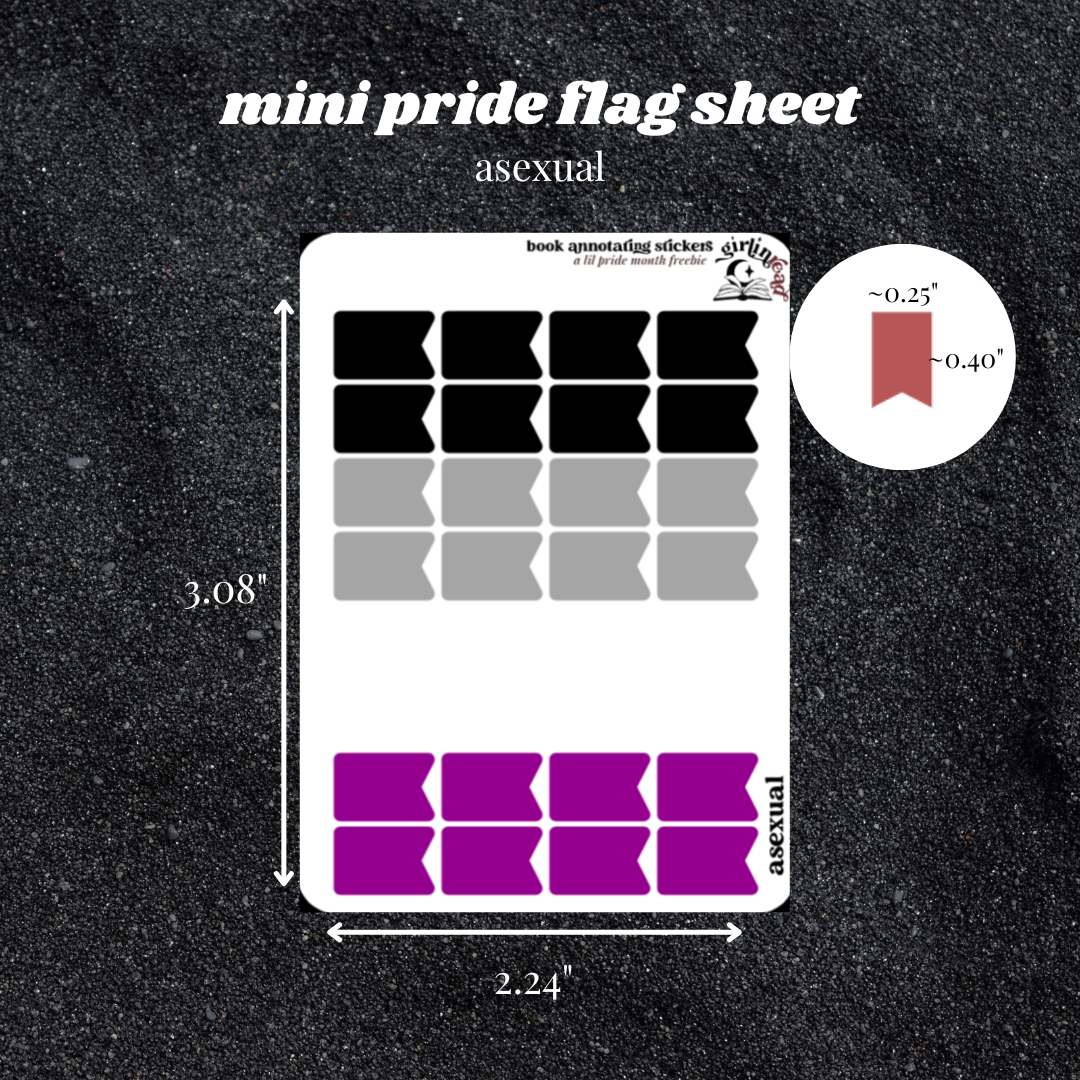 pride flag tab sheets
