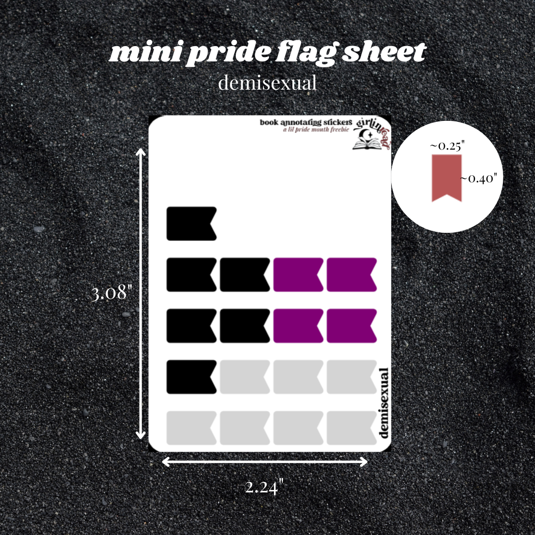pride flag tab sheets