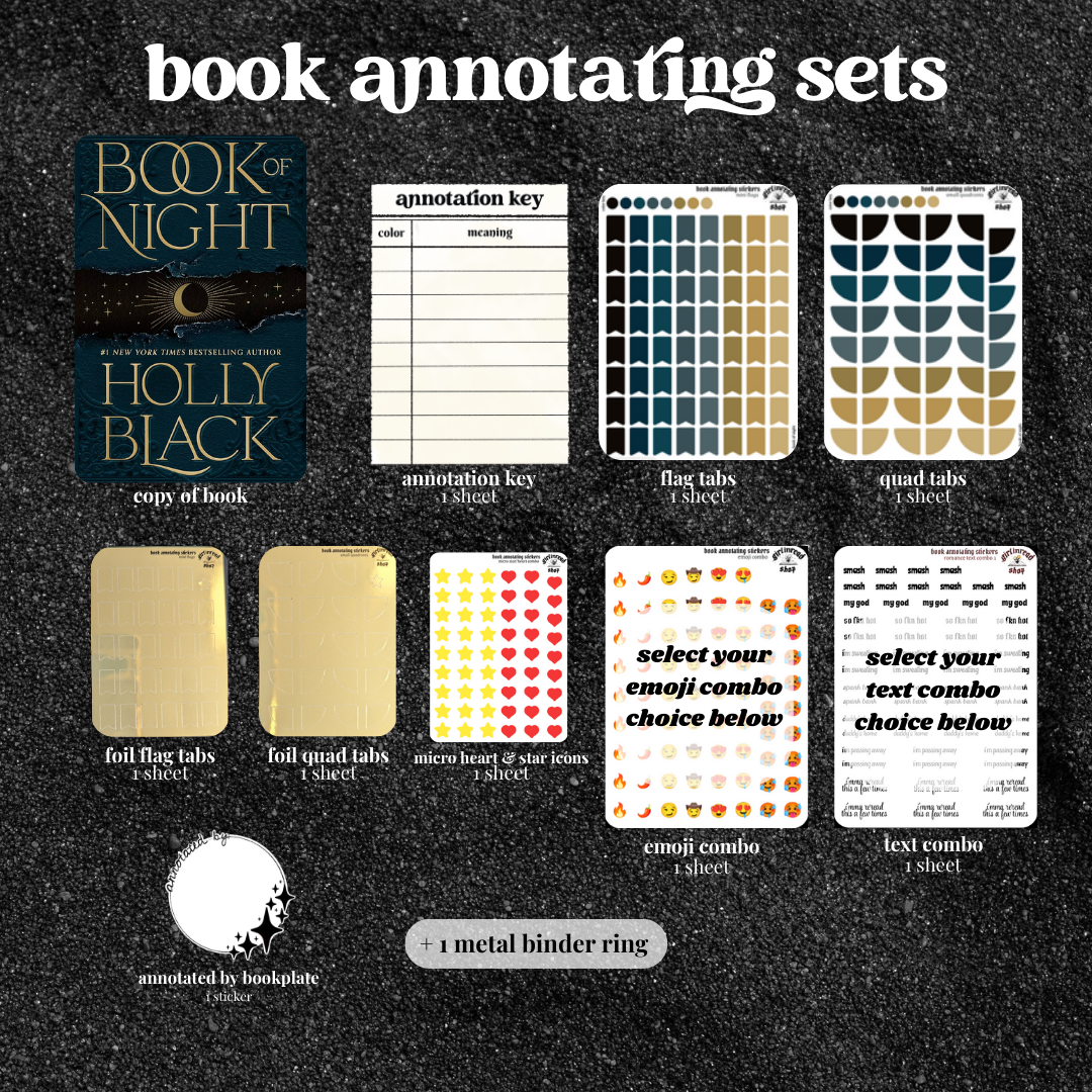 book annotating sets (book included)
