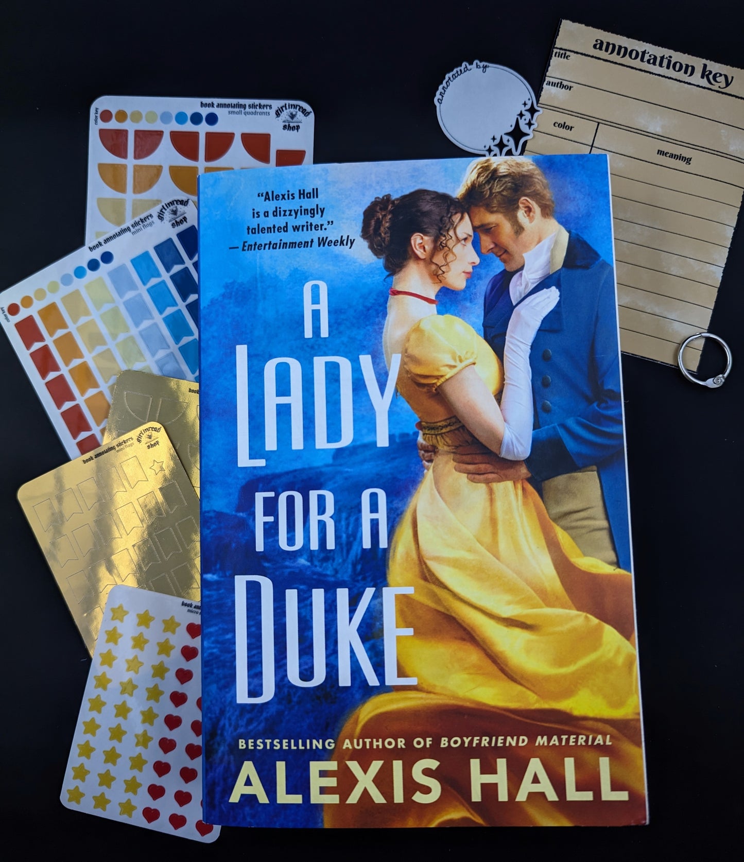 a lady for a duke book annotating giftset (book included)