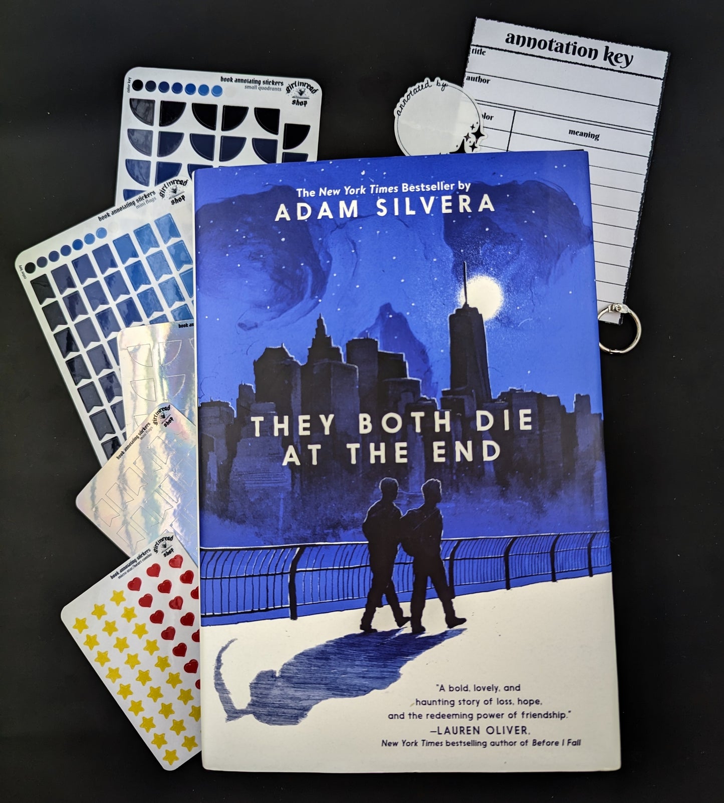they both die at the end book annotating giftset (book included)