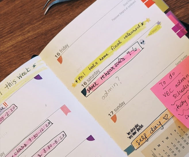 girlinread annotating stickers