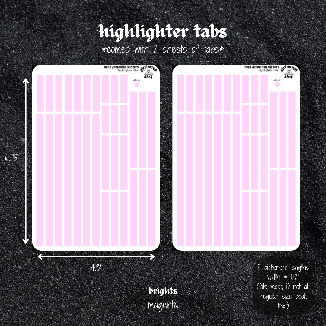highlighter tabs