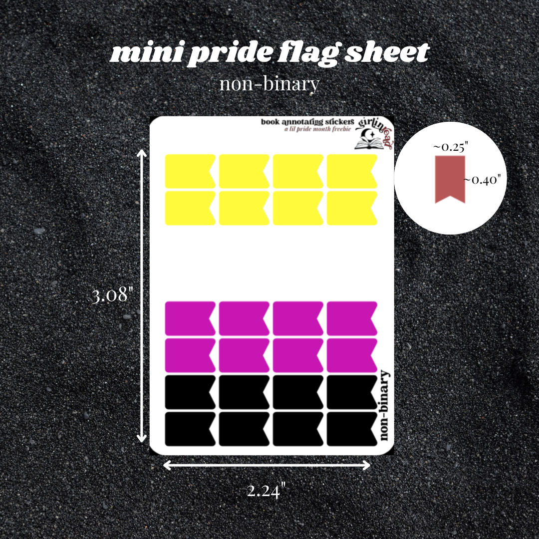 pride flag tab sheets