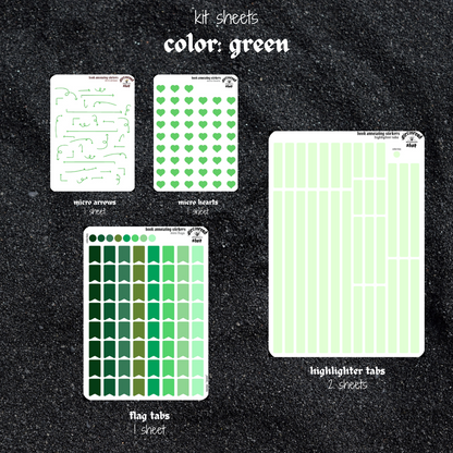 bestie book annotating sticker sets