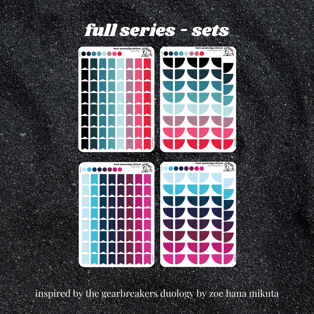 Gearbreakers Stickers the gearbreakers duology book tabs – girlinread annotating stickers
