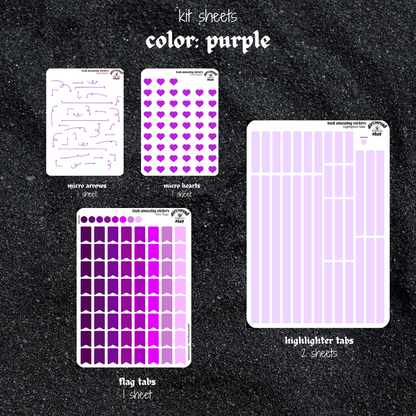 bestie book annotating sticker sets