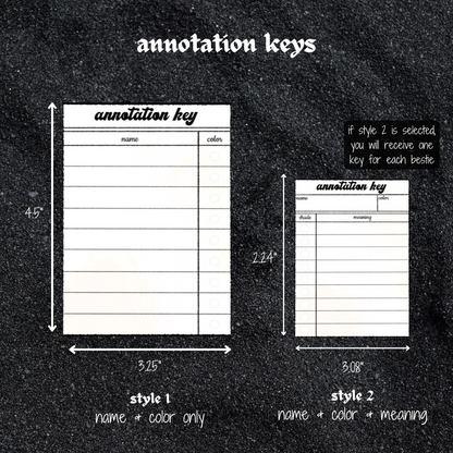 bestie book annotating sticker sets