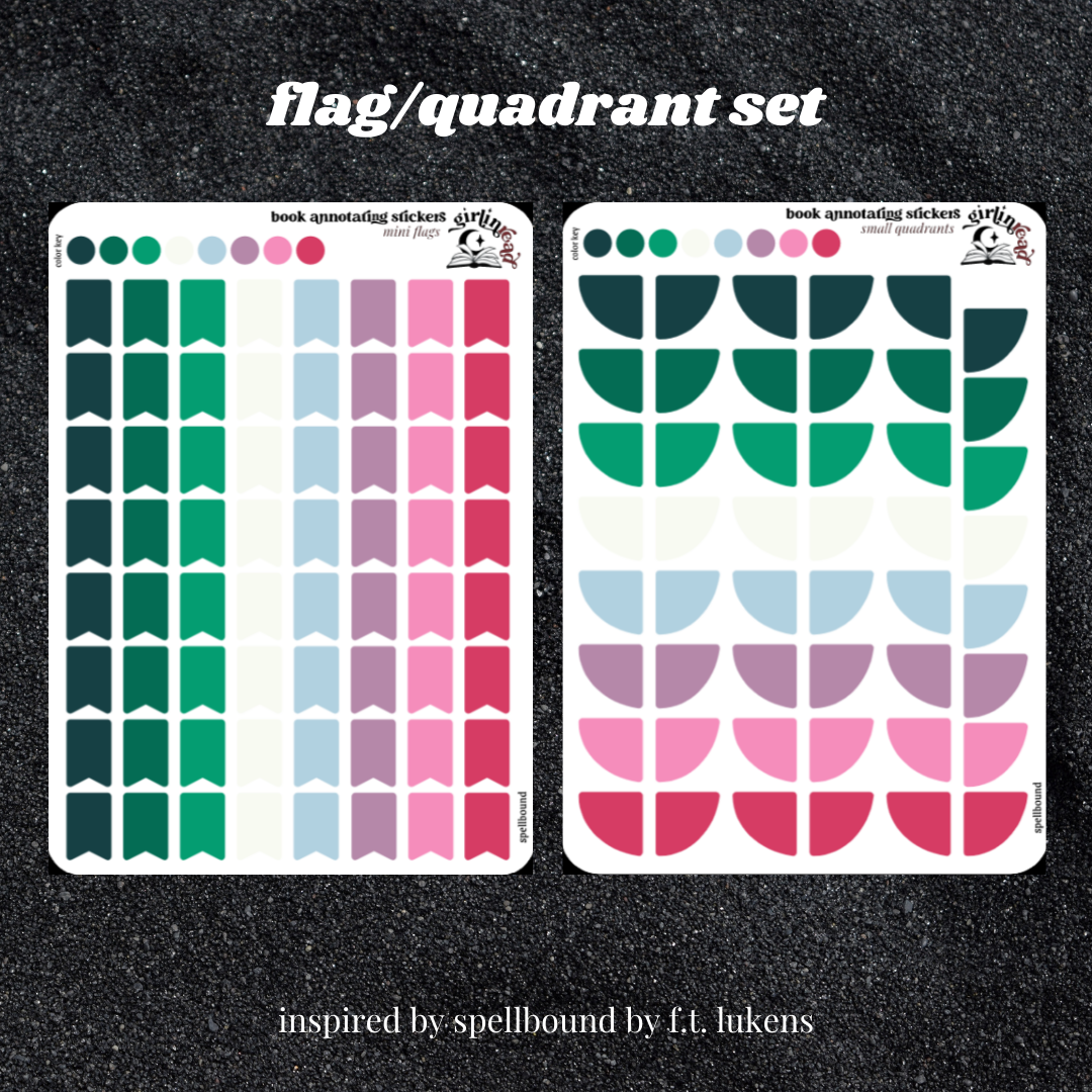 spellbound book tabs – girlinread annotating stickers
