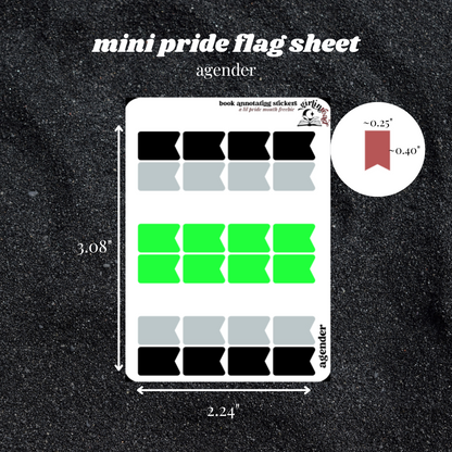 pride flag tab sheets