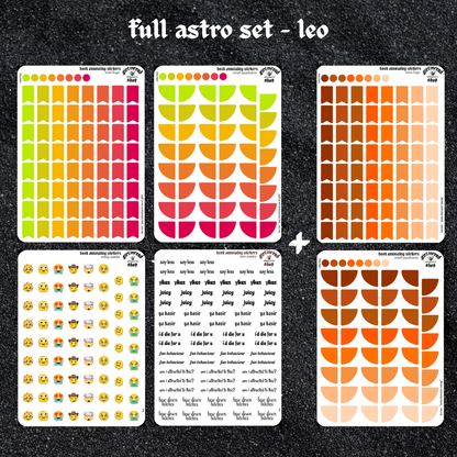 astro-themed book annotating sticker sets