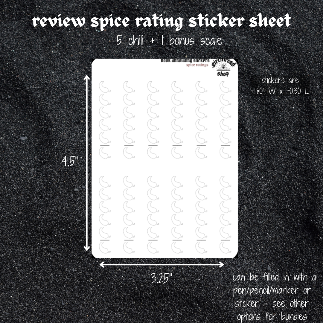 spice rating stickers