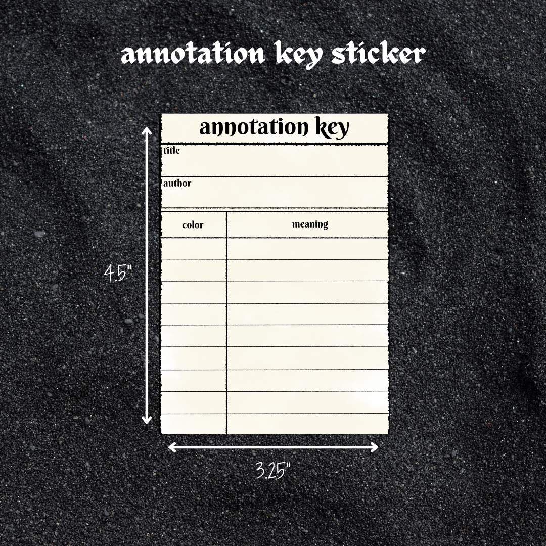 annotation key bookplate