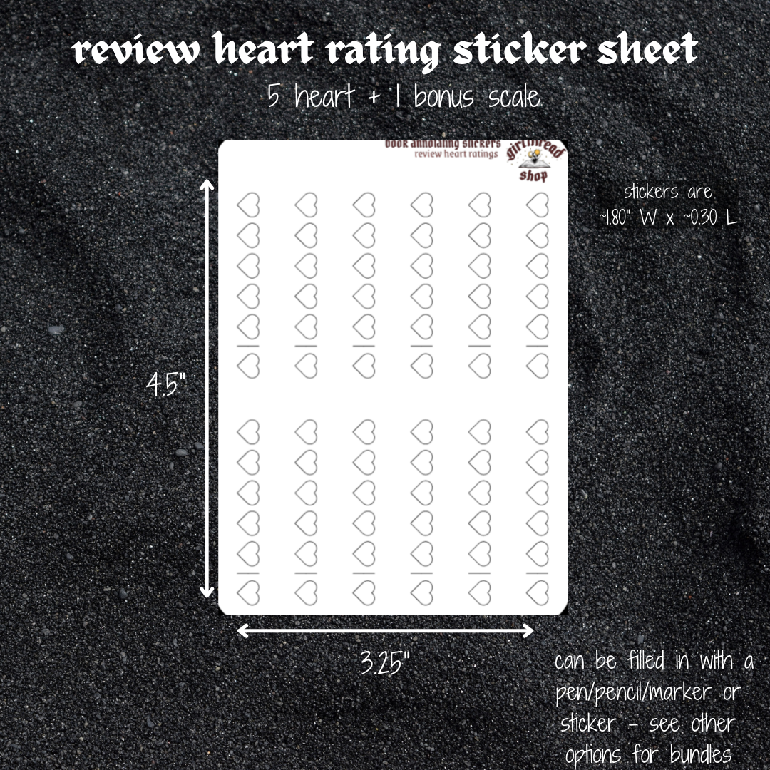 heart rating stickers