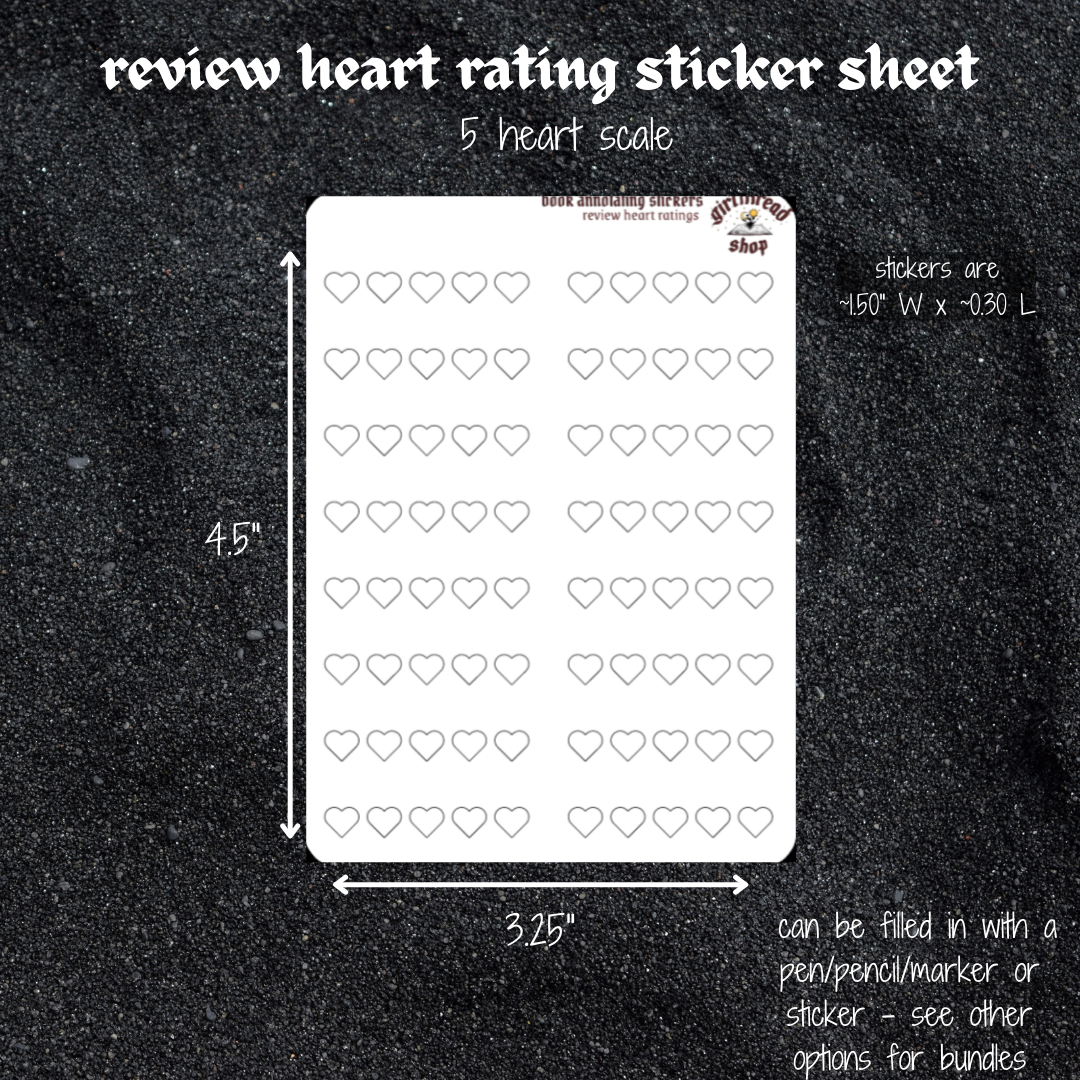 heart rating stickers